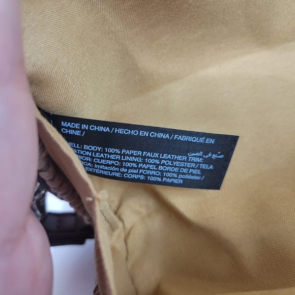 White House Black Market Ratan Crossbody Clutch Handbag - Picture 9 of 11